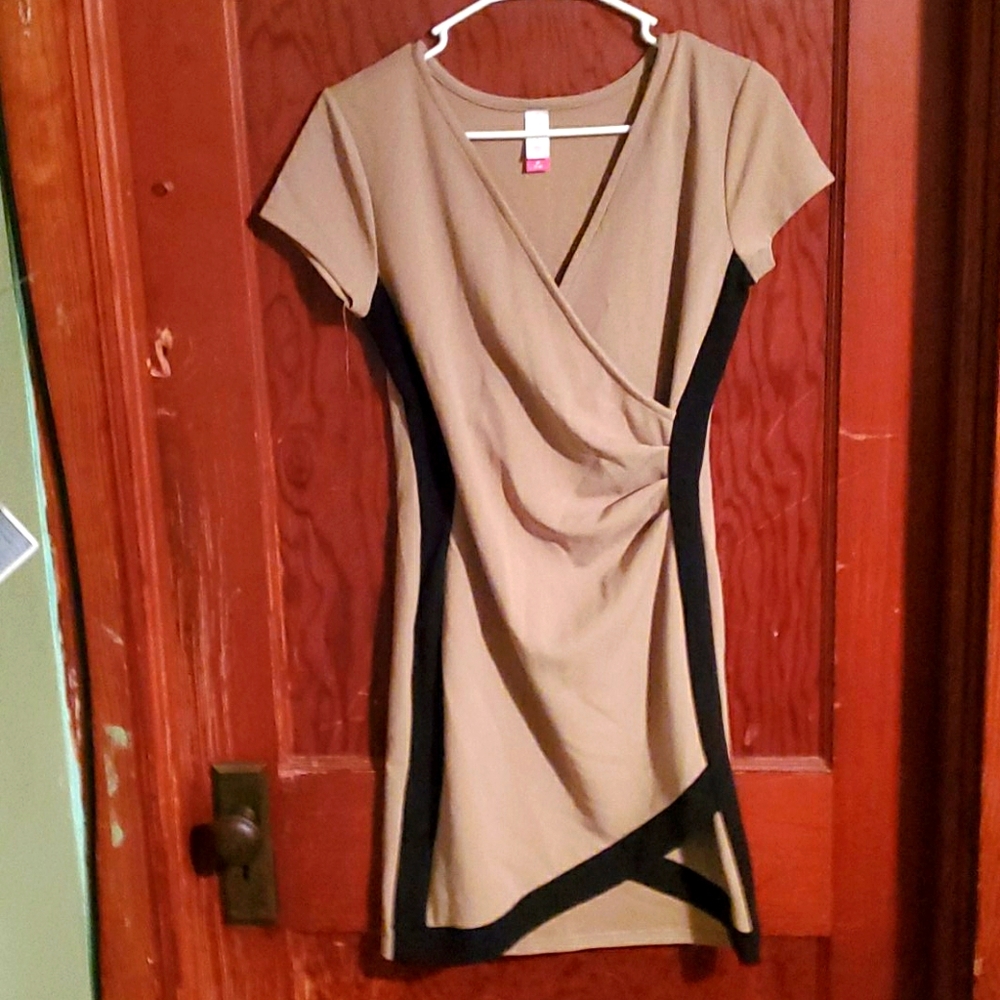 A tan dress